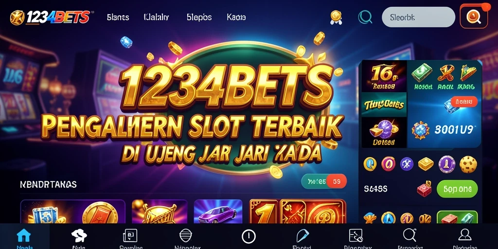 Tampilan gameplay seru 1234BETS yang penuh warna dan menarik.