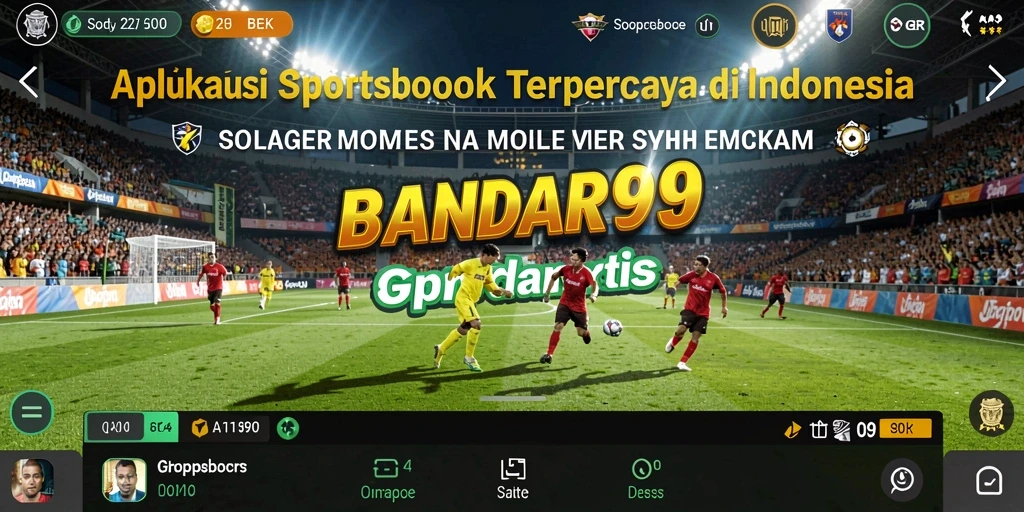 Tampilan utama aplikasi BANDAR99 dengan berbagai pilihan taruhan olahraga.