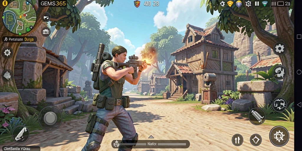 Gameplay seru GEMS365 dengan aksi mendebarkan.