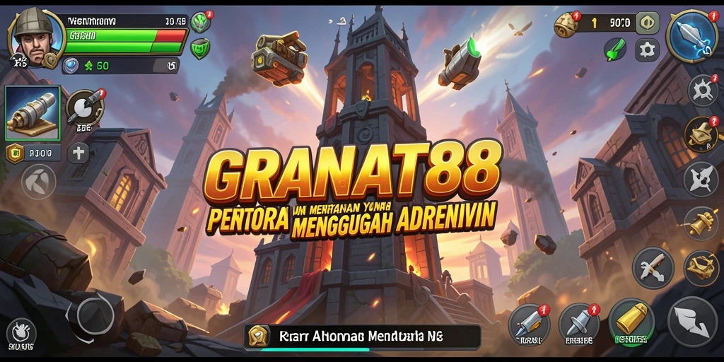 Tangkapan layar menampilkan aksi mendebarkan dalam gameplay Tower Defense.