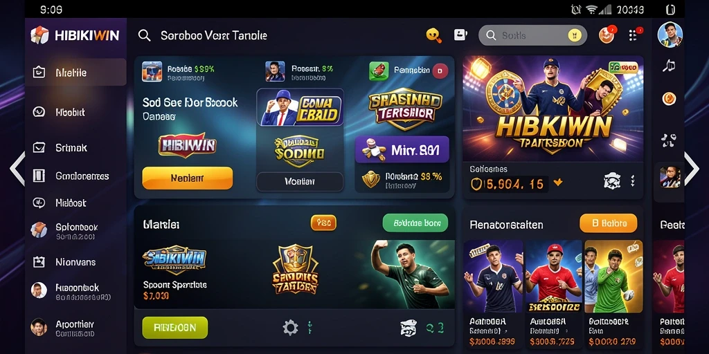 Tampilan gameplay aplikasi Sportsbook HIBIKIWIN yang seru dan interaktif.