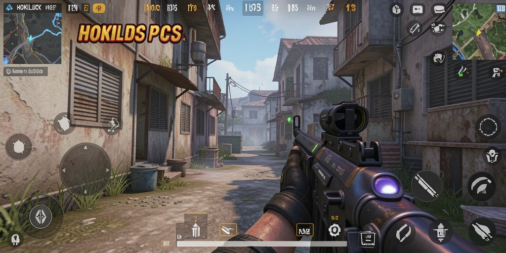 Gambar gameplay HOKILUCK dengan aksi tembak-menembak yang mendebarkan.