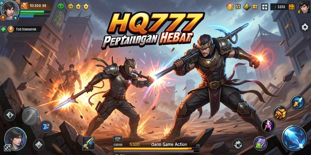 Tampilan gameplay seru dan aksi mendebarkan di HQ777.