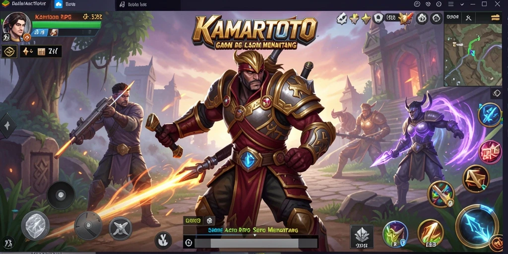 Tampilan gameplay KAMARTOTO yang mendebarkan dan penuh aksi.