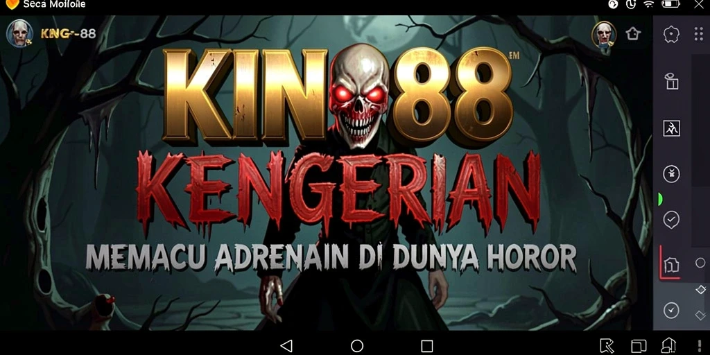 Tampilan gameplay KING88 yang menegangkan dengan suasana horor yang mendalam.