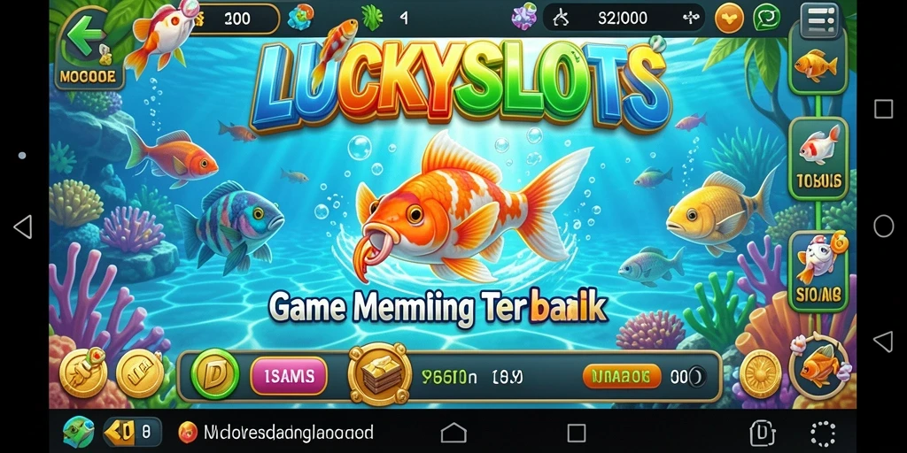 Tangkapan ikan beragam dalam gameplay LUCKYSLOTS