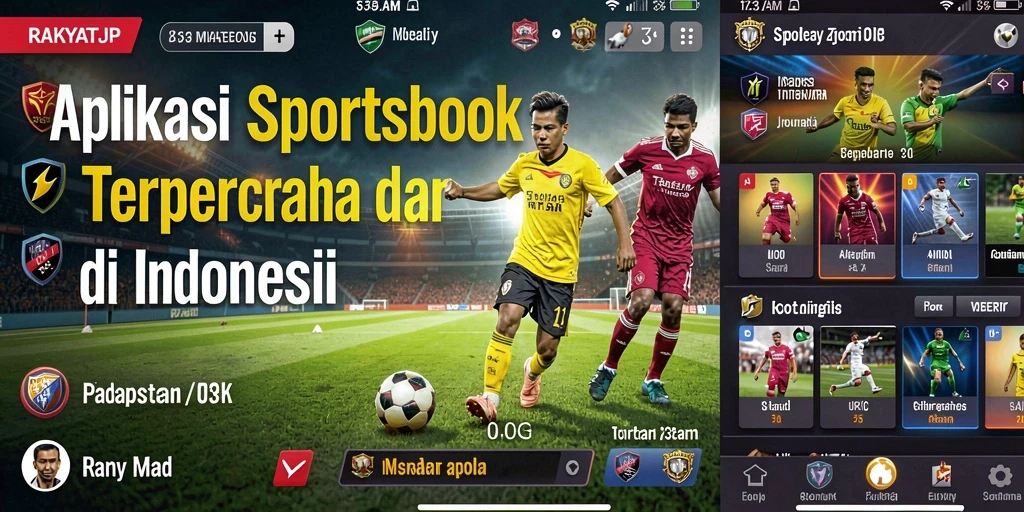 Screenshot utama RAKYATJP menampilkan tampilan antarmuka sportsbook yang menarik.