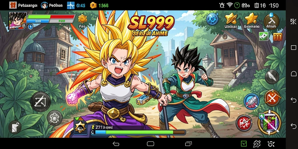 Tampilan gameplay SL999 yang menakjubkan dalam dunia Anime.