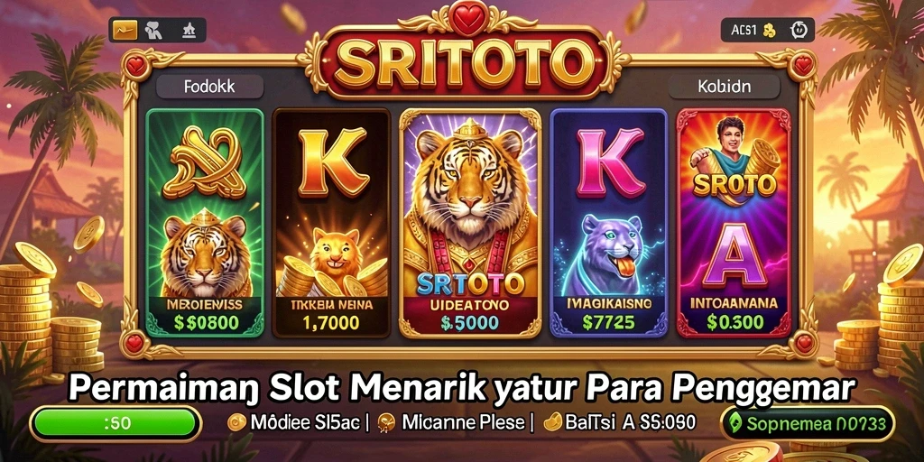 Screenshot gameplay SRITOTO menampilkan aksi Slot yang menarik dan mendebarkan.