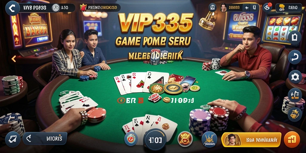 Gameplay menarik dari aplikasi VIP333 yang menampilkan poker seru.
