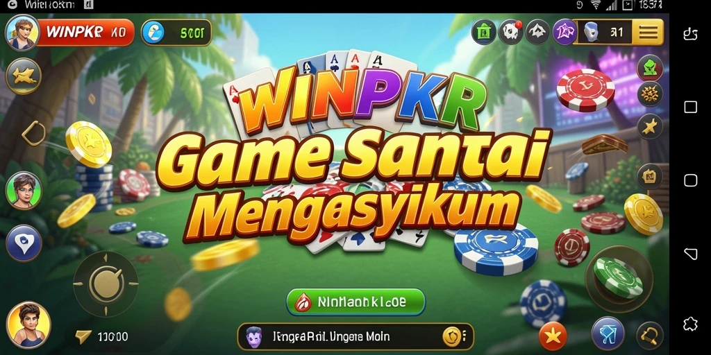 Screenshot utama gameplay <strong>WINPKR</strong> dengan antarmuka yang menarik.